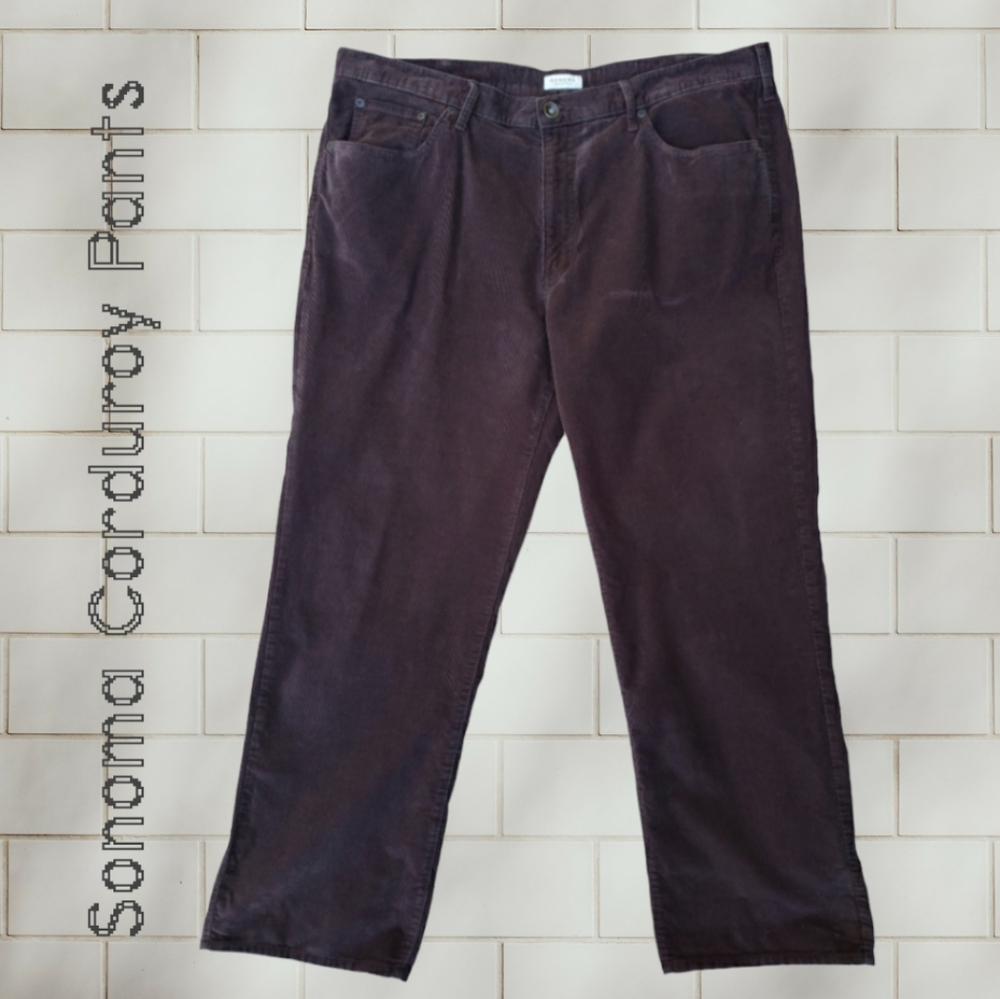 Sonoma Men’s Corduroy Pants — Dark Brown